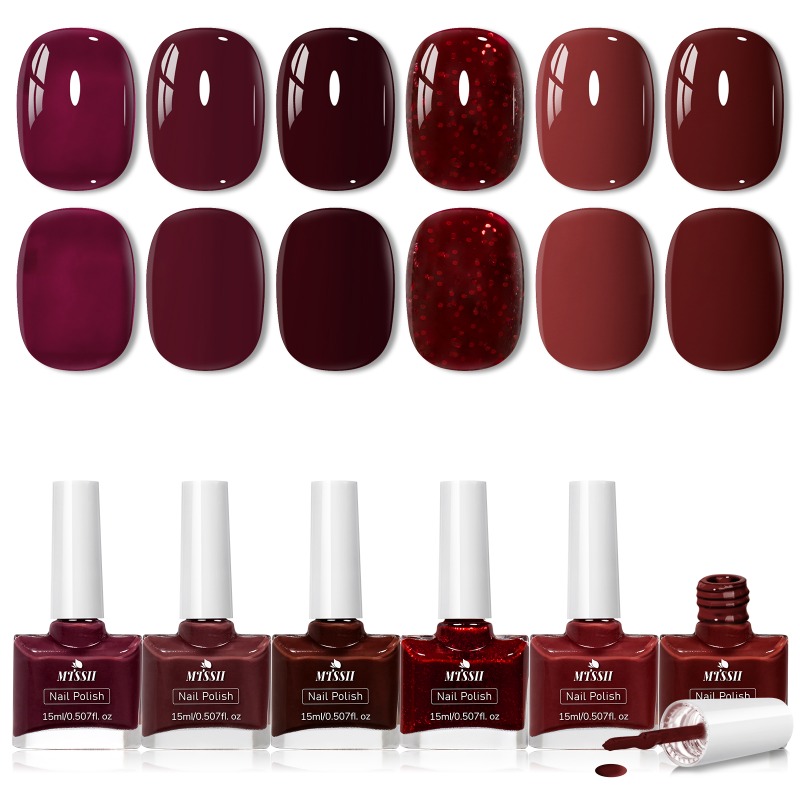 6pcs/set 15ml Red Black Glass  - Resin Glitter Pack review and price